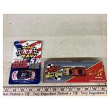 1/64 Nascar cars, #57 Jason Kelleer, signed & #5