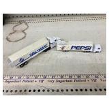 Walmart & Pepsi trucks & plastic trailers