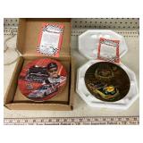 2 Dale Earnhardt Plate Collection plates, Silver