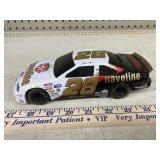 #28 Ernie Irvan Ford Thunderbird car bank w/key