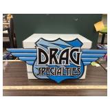 Drag Specialties metal sign, 24 x 11 1/2