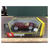 1/24 Jaguar XK 120 Roadster by Burago, NIB, box
