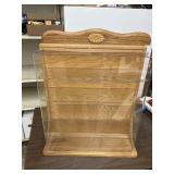 Wood back display case 28 x 23 x 8, plexiglass