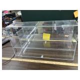 Plexiglass DIsplay case, 24 x 14 x 6,mirrored back