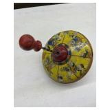 Vintage J.Chein & Co. USA Tin Top w/3 Little Pigs