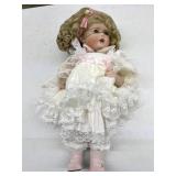 20" porcelain doll, signed Teena Halbig with