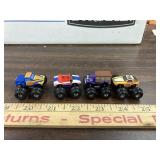 4 Vintage Micro Machines Monster Trucks