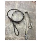 3/4' cable approx 10ft & Nylon Sling Approx 5ft
