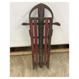 Vintage Fleet Arrow sled, lots of metal,good shape