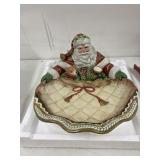 Fitz & Floyd Winter Holiday Santa Server, in