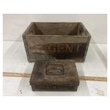 Regent Beverage wood case 16x11 x 9 & Cashbox