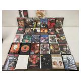 30 'R' rated DVD's used, some horror