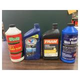 2 Break Fluid & 2 Power Steering fluid, all
