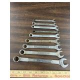 9 Craftsman standard wrenches