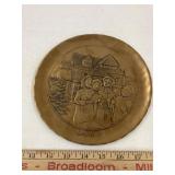 Wendell August Solid Brass 1986 picture plate #748