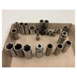 Mis lot of Craftsman standard sockets, most 3/8dr.