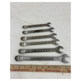 6 Craftsman open & box end wrenches 3/8 to 3/4