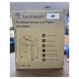 Bonsaii Cross-cut paper Shredder, works