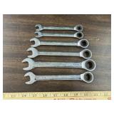 6 Crescent ratchet wrenches, 4 metric, 2 standard