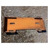 Skid steer universal makeup plate New