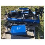 Quick hitch hydraulic post hole digger with 3