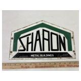 Enamel Sharon Metal Buildings sign