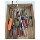 Box of Craftsman screwdrivers