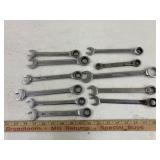 Lot of Misc. ratchet wrenches, standard and metric
