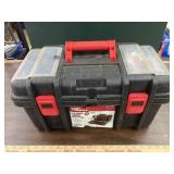 Hyper Tough tool box w/ lid organizers & contents