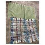 4 material type rugs, 2-30x20 & 46x27