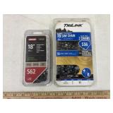 1 Oregon 18' & 2 pk of Trilink 16' saw chains