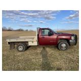 2007 Chevrolet 3500hd, 8ft aluminum flatbed with