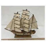 Gorch Fock wooden ship, approx 20 x 17 x 3 1/2