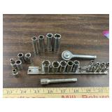 1/4 drive Huskey metric sockets & ratchet
