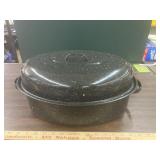 Granite Ware enameled roasting pan, USA