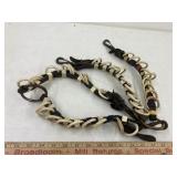 Vintage Horse Harness Line/Rein Spreaders, leather