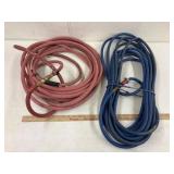 2 air hoses, red and blue, unknown length