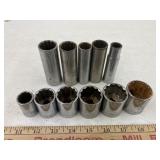 Craftsman 1/2 drive socket, 5 deep & 6 regular SAE