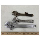 3 adjustable wrenches, need work