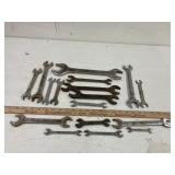Box of misc open end wrenches