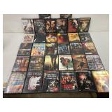 32  'R' rated DVD's, used some horror