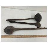3 wooden spoons 21',24' 7 26 1/2 long