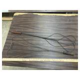 2 Vintage metal wodden handled rug beaters