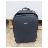 Elite Luggage, black on wheels, 9 x 18 x 27