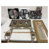 6 different sized picture frames,11 x 11 to 24 x19
