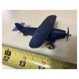 Vintage Cast blue Airplane, no markings,nice shape