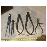 5 Calipers,  2 -Starrett Co.