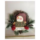 Let It Snow  Vine Wreath