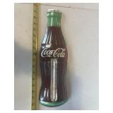 Coca-Cola Bottle shaped Thermometer, metal