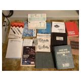 Lot of books, including drafting books